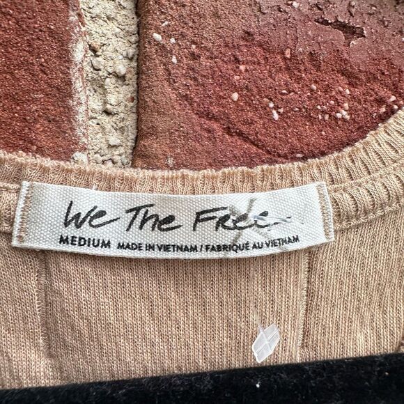 free people Cool It Tank Top tan women's medium NEW - Picture 4 of 10